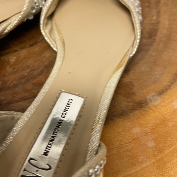 INC Concepts Blinged Jeweled CRESCENTS flats - Picture 8 of 12